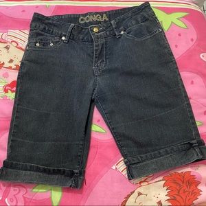 Conga Jeans Over the Knee Short Jean